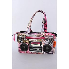 Loop Design The Boom Box with Working Speakers! in Graffiti,Bags (Handbags/Totes) for Women