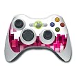 Pink Analysis Design Skin Decal Sticker for the Xbox 360 Controller