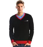 Armani Exchange Ribbed Logo V-neck