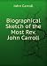 Biographical Sketch of the Most Rev. John Carroll en Libros del nombre: 41vvgG95dRL._SL75_