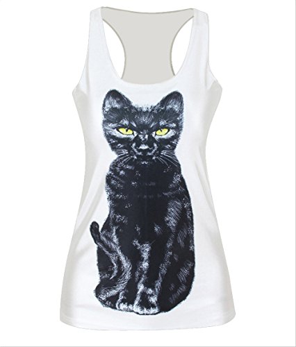 Amoluv Hot Fashion Women Rainbow Galaxy Printed Sleeveless T Shirt Vest Tank Tops