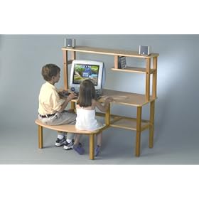 Optional desk hutch - maple by Wild Zoo