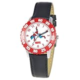 Marvel Comics Kids' W000109 Spider-Man Stainless Steel Time Teacher Watch