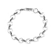 FOJO's Marcasite Heart Link Bracelet