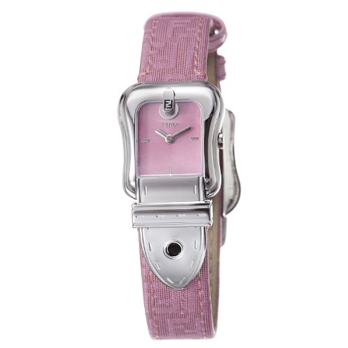 Fendi B. Fendi Ladies Pink Fabric Leather Strap 