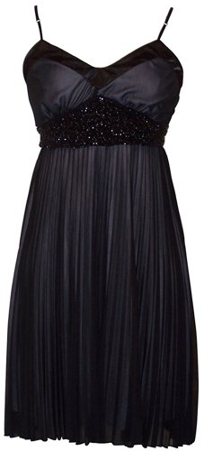 Mesh Overlay Beaded Waist Slip Holiday Party Gown Cocktail Dress