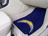 San Diego Chargers Printed Carpet Car Mat 2 Piece Set