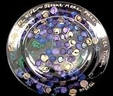 Friends like Wine... Design - Hand Painted - Platter/Serving Plate - 13 inch diameter