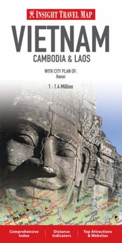 City Travel Guides Discounted  Books : Vietnam/Cambodia/Laos Insight Travel Map
