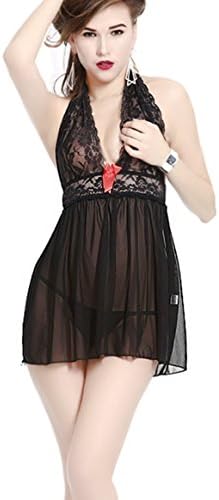 ANDI ROSE Sexy Lingerie Babydoll Women Corset with G-string Underwear Sleepwear Set (XXL)