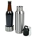 Oe Stainless Steel Bottle Koozie Keeps Beer Ice Cold For Hours With Superior Insulation and Sealable Screw On Cap with Included Bottle Opener
