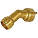 Camco 45 Degree Hose Elbow- Eliminates Stress and Strain On RV Water Intake Hose Fittings, Solid Brass (22605)
