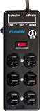 Furman SS-6B Steel Power Strip, 6 Outlets, 15 Foot Power Cord, Standard Level Power Conditioning