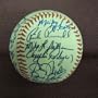 1981 New York Yankees American League Champions Team Signed Base? - Autographed Baseballs