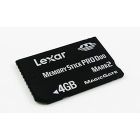 Lexar 4GB Memory Stick PRO Duo Card