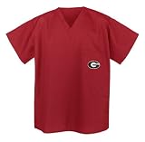 UGA Georgia Bulldogs Logo Scrub Top Med