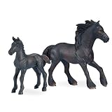 Schleich Frisian Mare and Foal