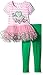 Bonnie Jean Girls' Shamrock Appliqued Playwear Set