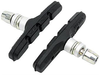 Tektro V-Type BMX Brake Shoes, Threaded 1 Pair Threaded Black