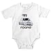 Knit Baby Infant Bodysuit Onesie - 5.5oz.100% Cotton Jersey Knit - with 3 snap bottom in White Light Pink or Baby Blue Mini Pooper