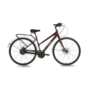 Cadillac Ladies Av-T 17-Inch Commuter Bike, Burgundy Gloss Finish