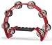 Musical Instruments : Stagg TAB-2 Cutaway 16 Jingle Tambourine, Red