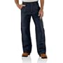 Carhartt FRB194 Flame-Resistant Midweight Canvas Waist Overall Quilt Lined Dark Navy 46W x 32L