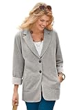 Plus Size Knit Blazer