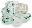 FreshVac Plus Vacuum Food Storage System FV404TC 4-Piece Square Kit with Trays