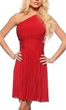 Elegant Marilyn One Shoulder Babydoll Evening Party Gown Dress