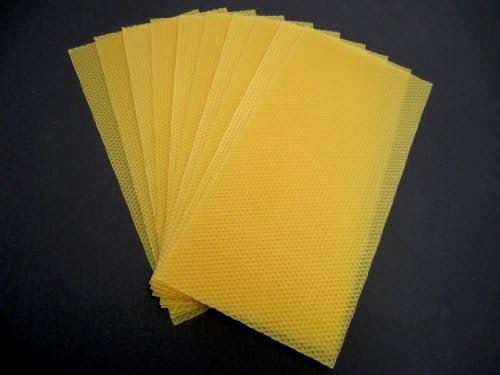 20 Full Size 100% Beeswax Candle Sheets - 16 1/2" X 8" in GOLD