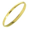 Elegant 14k Gold Overlay Bangle Bracelet Crafted In Mexico Infant To Adult Size