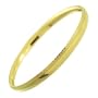 Elegant 14K Gold Overlay Bangle Bracelet Crafted in Mexico Infant to Adult Size