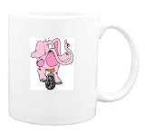 Mug with elephant, circus, unicycle