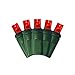 Red LED 5MM Mini Christmas Lights, Professional Grade, Set of 50 Bulbs.