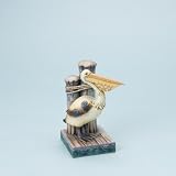 Jim Shore's Gone Fishin Pelican on Dock Figurine