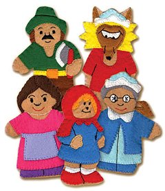 Childrens Toyshop  Toys : FingerTale Puppets - Little Red Riding Hood