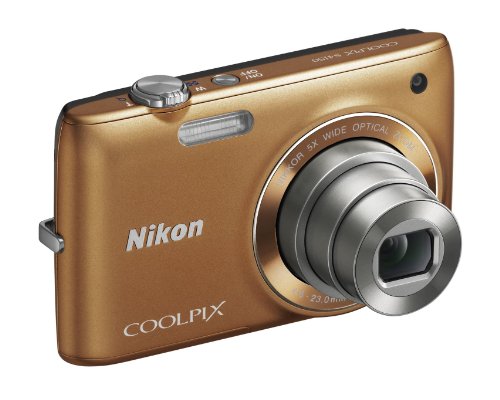 Nikon Coolpix S4150 Digitalkamera (14 Megapixel, 5-fach opt. Zoom, 7,5 cm (3 Zoll) Display, HD-Video, bildstabilisiert) bronze