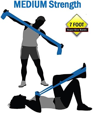 Super Exercise Band 7 Foot Flat Latex Free Meduim Strength Resistance Band / Fitness Band / Stretch Band / Physical Therapy Band / Packaged in a Black Resealable Pouch / Included Resistance Exercise Band Workout E-Book ---WE ARE UPGRADING OUR AMAZON STORE. TO PURCHASE THIS ITEM TODAY FOR 13.99 USE THE FOLLOWING LINK: - - - - http://www.amazon.com/dp/B00UKELRAI - - - -