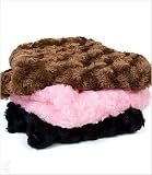 Susan Lanci Designs - Curly Sue Dog Carrier Blanket by Susan Lanci - Black 