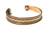 Powerful Magnetic Copper Cuff Bracelet for Arthritis and Golf Sport Aches and Pains