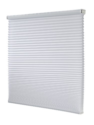 Redi Shade Z00C2801400 Simple Fit Made to Width Custom Cordless Honeycomb Cellular Shades, 28 -Inch by 72-Inch, Snow Light Filtering