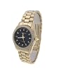 Geneva Platinum Rhinestone Rimmed Men's Fashion Watch, Gold