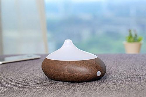 Ultrasonic Aromatherapy Cool Mist Humidifier, Dark Wood Grain Lonize 180ml Aroma Essential Oil Diffuser ,Air Purifier with Usb ,Waterless Auto Shut-off for Office/Bedroom/living Room/Yoya/Spa