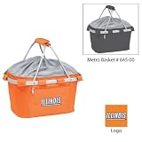 Illinois Fighting Illini NCAA Metro Basket (Orange) (Embroidered Logo)