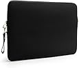 Lavievert Soft Neoprene(Water Resistance) Macbook Sleeve Simple and Elegant Laptop Case Notebook Bag Macbook Cover (Easy to Open & Close) for Apple 15 inch Macbook Retina Pro,15 inch Macbook Pro and Most Popular 15-15.6 Inch MacBooks / Netbooks / Laptops / Notebooks - Black