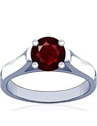 Platinum Round Cut Ruby Solitaire Ring (GIA Certificate)