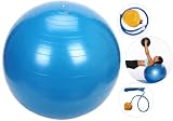 Mammoth XT 65cm Blue Swiss Ball - Anti-Burst / Fitness / Exercise / Yoga / Sculpting / Pregnancy
