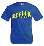 T-Shirt The Evolution of tennis-M-Royal-Neonyellow
