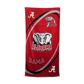 Alabama Crimson Tide Fiber Reactive Pool/Beach/Bath Towel (Team Color)